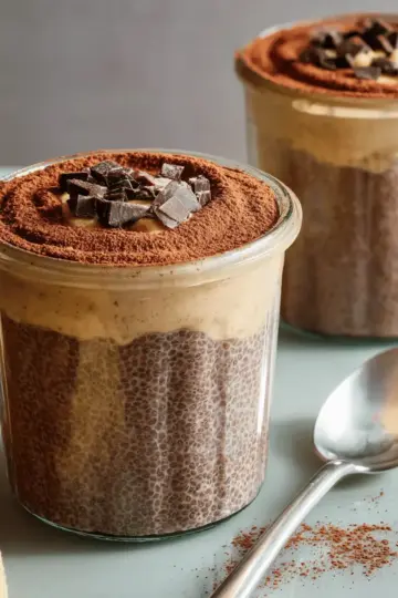 High-Protein Peanut Butter & Chocolate Chia Pudding