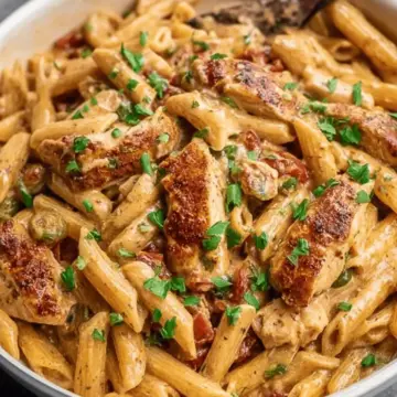 One Pot Creamy Cajun Chicken Pasta
