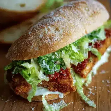 Crispy Chicken Caesar Sandwich