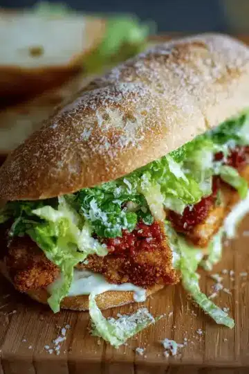 Crispy Chicken Caesar Sandwich