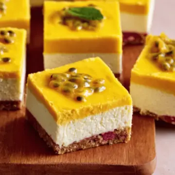 Vegan Mango Cheesecake Bars (no-bake)