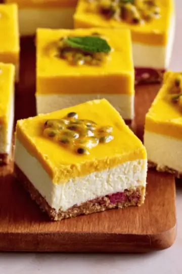 Vegan Mango Cheesecake Bars (no-bake)