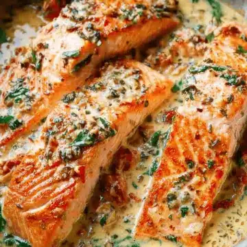 Creamy Garlic Butter Tuscan Salmon