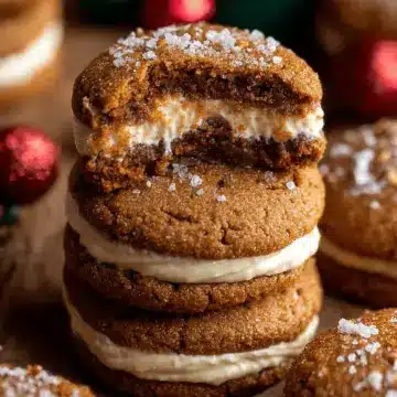 Gingerbread Cheesecake Cookies