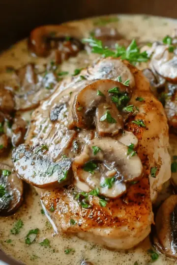 Creamy Crock Pot Chicken Marsala