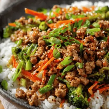 Ground Turkey Teriyaki Stir Fry
