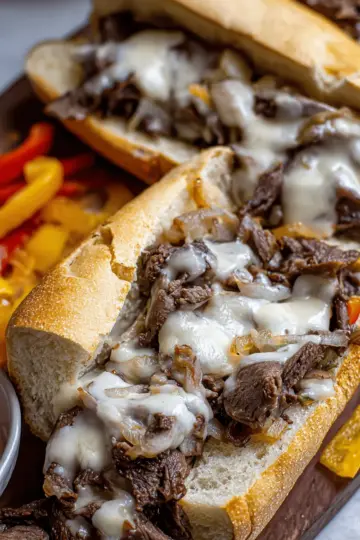 Tender Philly Cheesesteaks