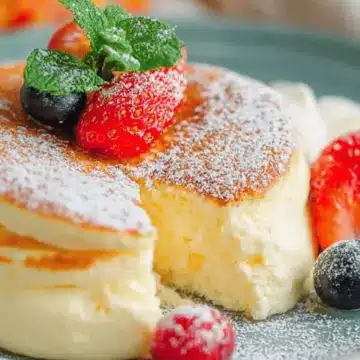 Fluffy Japanese Soufflé Pancakes