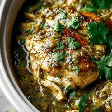 Crockpot Salsa Verde Chicken