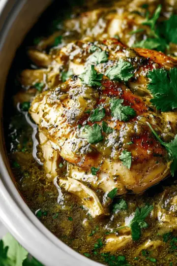 Crockpot Salsa Verde Chicken