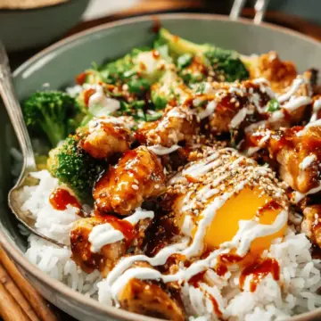 Sticky Chicken Rice Bowls