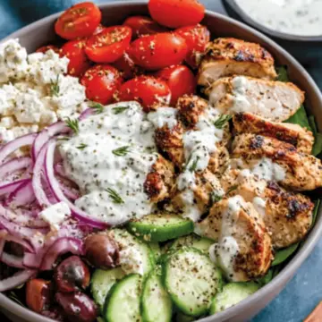 Low-Carb Greek Chicken Bowls (Keto, Gluten-Free)