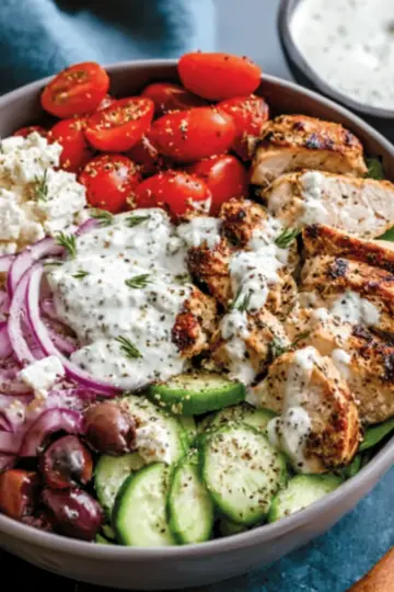Low-Carb Greek Chicken Bowls (Keto, Gluten-Free)