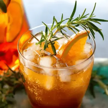 Rosemary Orange Ice Tea