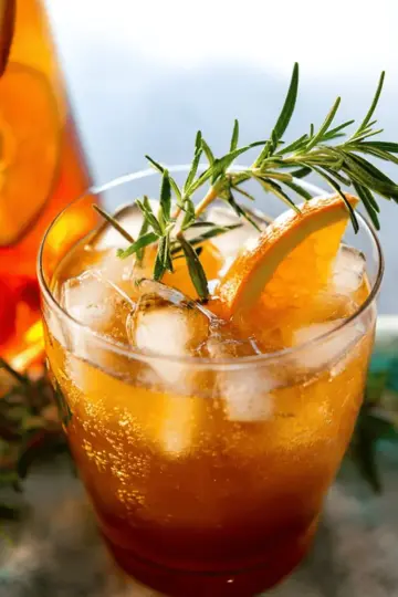 Rosemary Orange Ice Tea