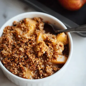 Healthy Breakfast Apple Crumble