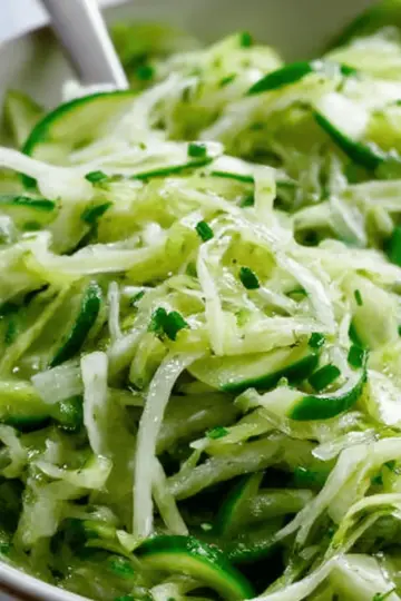 Green Cabbage Cucumber Salad