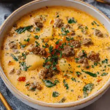 Our Favorite Cheeseburger Soup.