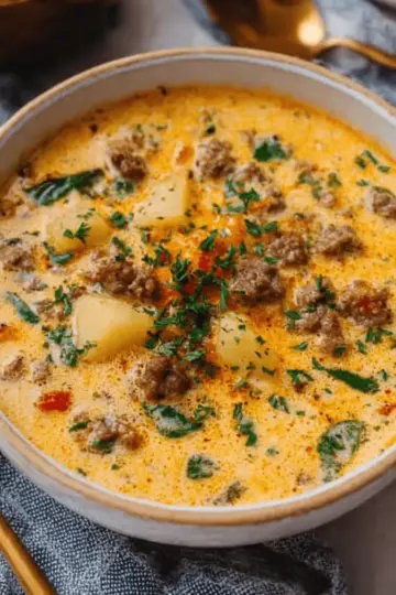 Our Favorite Cheeseburger Soup.