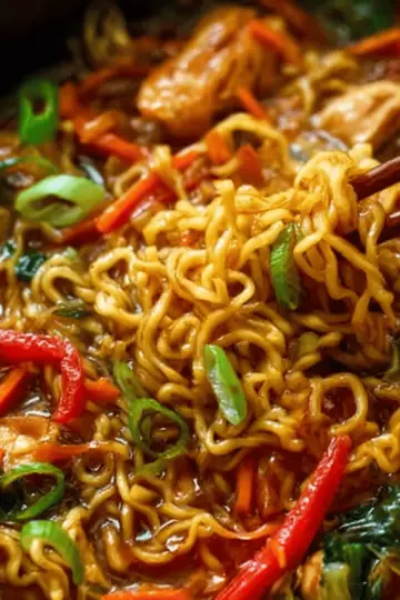 Chicken Vegetable Ramen Noodles
