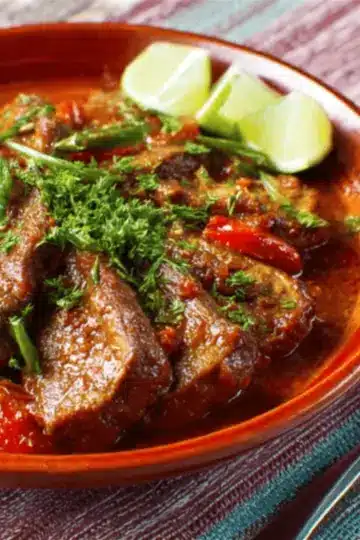 Receta de chuletas en salsa roja
