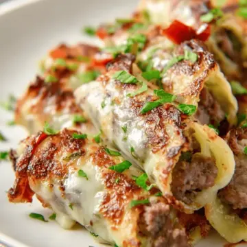 Keto Philly Cheesesteak Roll Ups