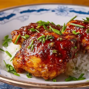 Honey-Garlic Slow Cooker Chicken Thighs