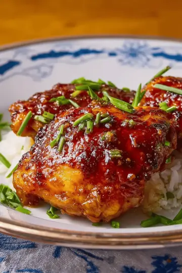 Honey-Garlic Slow Cooker Chicken Thighs