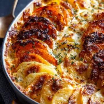 Cheesy Root Vegetable Gratin