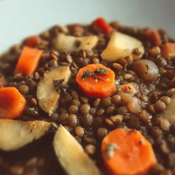 Receta de Potaje de lentejas y verduras