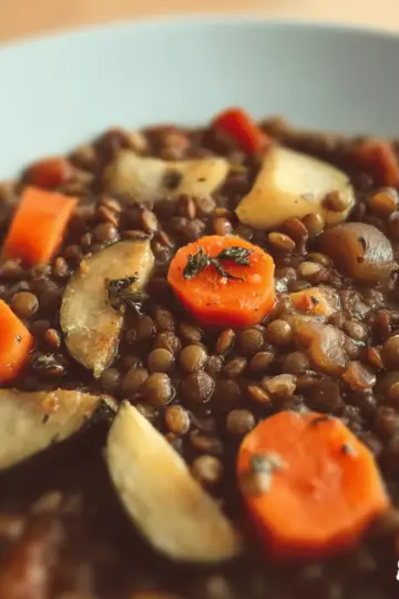 Receta de Potaje de lentejas y verduras