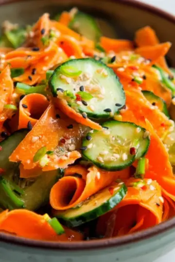 Cucumber and Carrot Salad (Asian inspired)