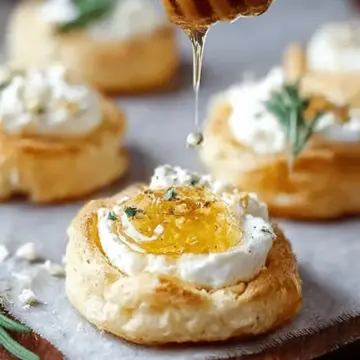 Easy Goat Cheese and Honey Bites