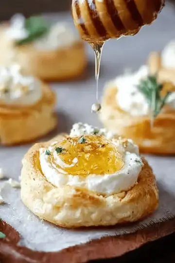 Easy Goat Cheese and Honey Bites