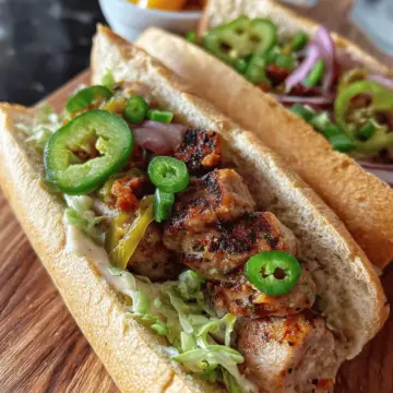 Mardi Gras Sausage Sandwiches