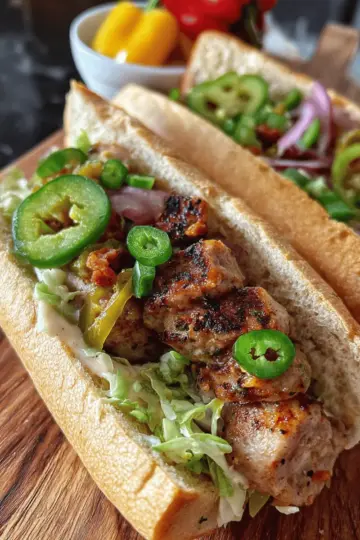 Mardi Gras Sausage Sandwiches