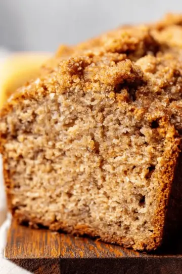 Whole Wheat Cinnamon Crunch Banana Bread