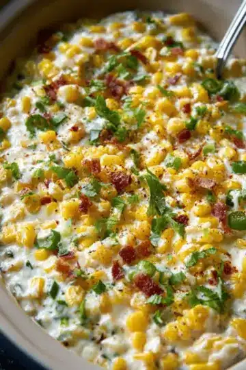 Slow Cooker Corn and Jalapeno Dip