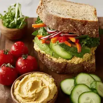 Veggie & Hummus Sandwich