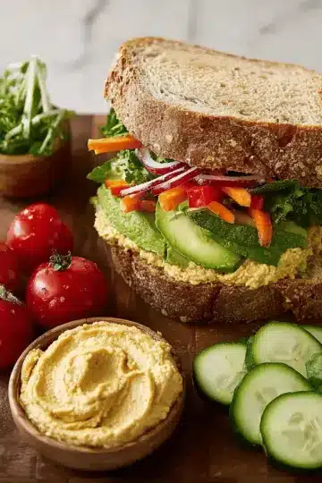Veggie & Hummus Sandwich