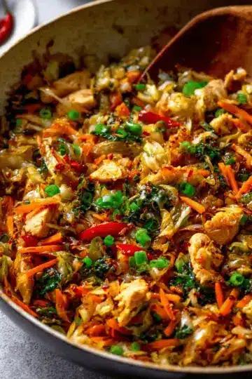Thai Chicken Cabbage Stir Fry