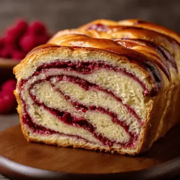 Raspberry Swirl Brioche Loaf Recipe