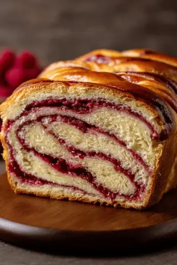 Raspberry Swirl Brioche Loaf Recipe