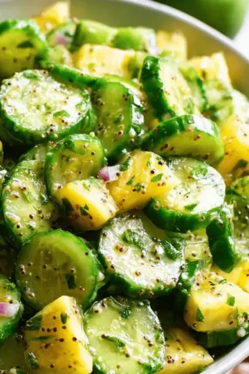 Cucumber Pineapple Salad