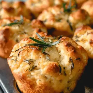 Rosemary Garlic Focaccia Muffins