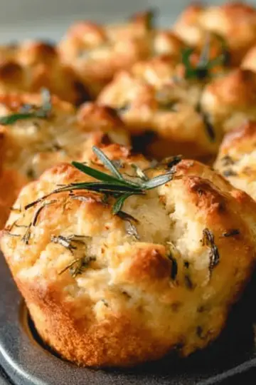 Rosemary Garlic Focaccia Muffins