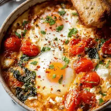 Baked Feta Eggs Recipe