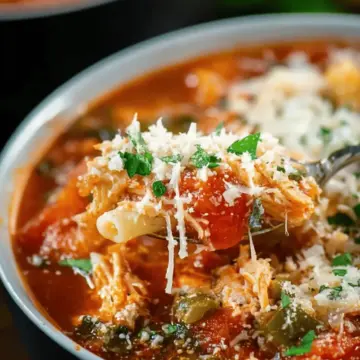 Crockpot Chicken Parmesan Soup (Slow Cooker)