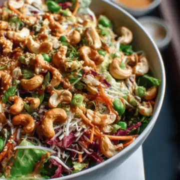 Cashew Crunch Salad with Sesame Dressing