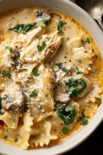 Creamy Chicken Lasagna Soup